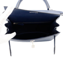Load image into Gallery viewer, HERMES Kelly Sellier blue navy Epsom Size 25
