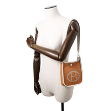 将图像加载到图库查看器中，HERMES Neo Evelyne Dune/Grease Pale Toile Officier Swift Leather Size TPM
