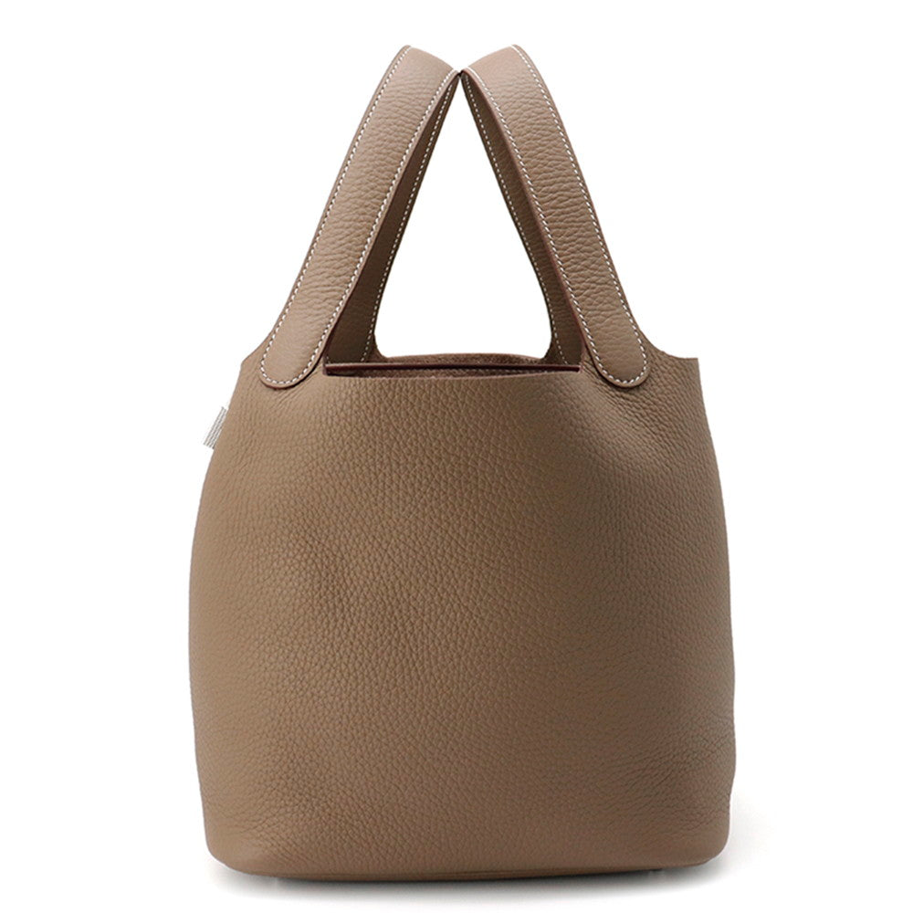 HERMES Picotin Lock Etoupe Taurillon Clemence Size MM
