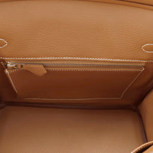 将图像加载到图库查看器中，HERMES Birkin Gold Togo Leather Size 25
