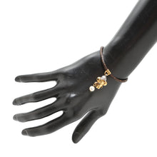 Load image into Gallery viewer, LOUIS VUITTON Bracelet Vivienne Basket Gold/Silver/WhiteM8218Z Monogram Metal Faux Pearl
