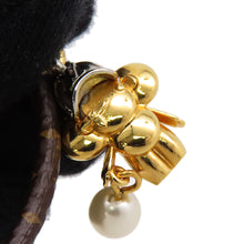 Load image into Gallery viewer, LOUIS VUITTON Bracelet Vivienne Basket Gold/Silver/WhiteM8218Z Monogram Metal Faux Pearl
