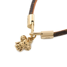 Load image into Gallery viewer, LOUIS VUITTON Bracelet Vivienne Size 19 BrownM6773 Monogram・Canvas Calf Leather
