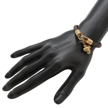 Load image into Gallery viewer, LOUIS VUITTON Bracelet Vivienne Size 19 BrownM6773 Monogram・Canvas Calf Leather
