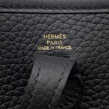将图像加载到图库查看器中，HERMES Evelyne Long Black Taurillon Clemence Size TPM
