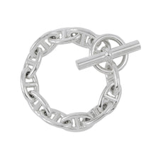 将图像加载到图库查看器中，HERMES Chaine d&#39;Ancre Bracelet 11 frames Size GM SV925
