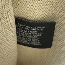 Load image into Gallery viewer, HERMES Flat pouch with embroidery &quot;Fauve Le Corner&quot; Citron/Ochre Toile Chevrons Size PM
