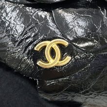 Load image into Gallery viewer, CHANEL Camellia Evening ChainShoulder Bag BlackAS4445 Shiny Aged Calf Leather
