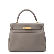 Load image into Gallery viewer, HERMES Kelly Retourne Etain Togo Leather Size 28

