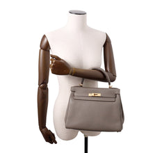 Load image into Gallery viewer, HERMES Kelly Retourne Etain Togo Leather Size 28
