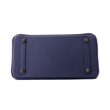 Load image into Gallery viewer, HERMES Birkin blue navy Togo Leather Size 30
