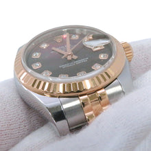 Load image into Gallery viewer, ROLEX Datejust W26mm Stainless Steel K18PG Black Mother of Pearl Dial179171NG
