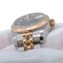 Load image into Gallery viewer, ROLEX Datejust W26mm Stainless Steel K18PG Black Mother of Pearl Dial179171NG

