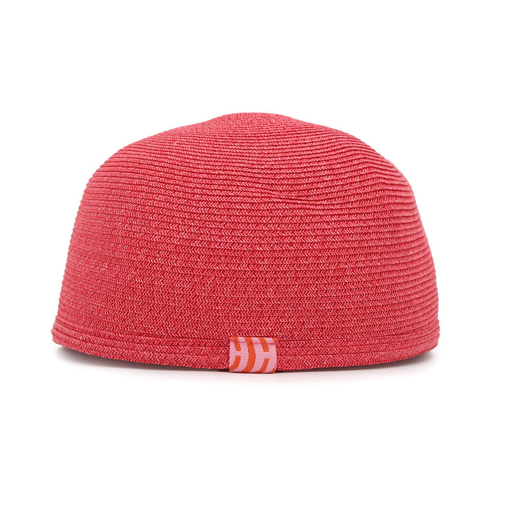 HERMES Emma Cap Size 57 Pink Paper 81% Polyester 19 HERMES Emma Cap Size 57 Pink Paper 81% Polyester 19