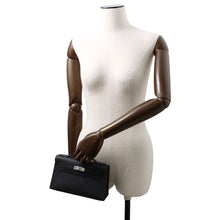 Load image into Gallery viewer, HERMES PochetteKelly Black Swift Leather
