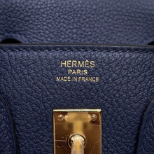 Load image into Gallery viewer, HERMES Birkin Blue Abysse Togo Leather Size 25
