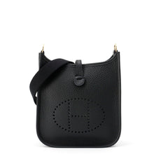 Load image into Gallery viewer, HERMES Evelyne Amazon Long Black Taurillon Clemence Size TPM

