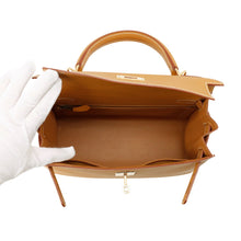 Load image into Gallery viewer, HERMES Kelly Sellier Natural Chamonix Leather Size 28
