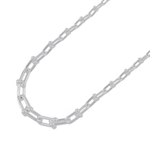 Load image into Gallery viewer, TIFFANY&amp;Co. Hardware Graduated Link Necklace60153092 SV925
