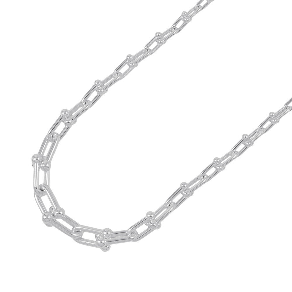 TIFFANY&Co. Hardware Graduated Link Necklace60153092 SV925