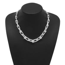 Load image into Gallery viewer, TIFFANY&amp;Co. Hardware Graduated Link Necklace60153092 SV925
