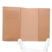 Load image into Gallery viewer, CHANEL Matelasse Passport Cover BeigeAP4182 Caviar Leather Rhinestone
