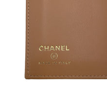 Load image into Gallery viewer, CHANEL Matelasse Passport Cover BeigeAP4182 Caviar Leather Rhinestone
