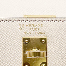 Load image into Gallery viewer, HERMES ★Kelly Sellier SPO Craie/Etoupe Epsom Size 25

