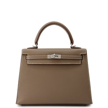将图像加载到图库查看器中，HERMES Kelly Sellier Etoupe Epsom Size 25
