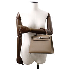 将图像加载到图库查看器中，HERMES Kelly Sellier Etoupe Epsom Size 25

