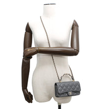 Load image into Gallery viewer, CHANEL Matelasse 2WAY Chain Wallet Gray Lambskin
