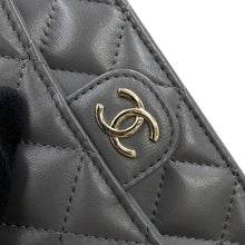 Load image into Gallery viewer, CHANEL Matelasse 2WAY Chain Wallet Gray Lambskin

