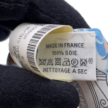 将图像加载到图库查看器中，HERMES Twilly Sur Mon Nuage my clouds Cream/Blue/Orange Silk100%
