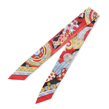 将图像加载到图库查看器中，HERMES Twilly Les Murmures de la Foret Whispering in the Forest Rouge/Ebene/MulticolorH063005S Silk100%
