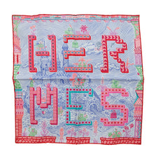 将图像加载到图库查看器中，HERMES Gavroche Super Silk Quest Detail Super Silk Quest Detail Size 45 Rose/Blue/VertH894049S Silk100%
