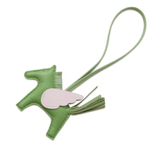 Load image into Gallery viewer, HERMES Rodeo Pegasus Vert Yucca/Vert Cricket/Mauve Pale Lambskin Size PM
