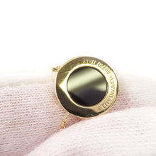 Load image into Gallery viewer, TIFFANY&amp;Co. T TWO Diamond&amp;Black Onyx Circle Pendant 18K Yellow Gold
