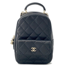 Load image into Gallery viewer, CHANEL Matelasse 2WAY Shoulder  Backpack BlackAP3753 Caviar Leather Size Mini
