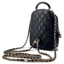Load image into Gallery viewer, CHANEL Matelasse 2WAY Shoulder  Backpack BlackAP3753 Caviar Leather Size Mini
