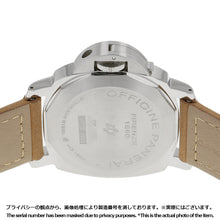 Load image into Gallery viewer, PANERAI Luminor Base Logo 3 Days Acciaio W44mm Stainless Steel Leather White DialPAM00775

