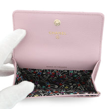 Load image into Gallery viewer, CHANEL Matelasse Flap Card Case PinkAP3187 Caviar Leather
