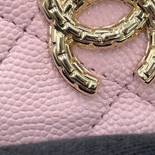 Load image into Gallery viewer, CHANEL Matelasse Flap Card Case PinkAP3187 Caviar Leather
