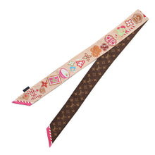 将图像加载到图库查看器中，LOUIS VUITTON BandeauBB Candy Factory BrownM92634 Silk100%
