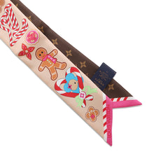 将图像加载到图库查看器中，LOUIS VUITTON BandeauBB Candy Factory BrownM92634 Silk100%
