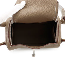 Load image into Gallery viewer, HERMES Lindy Mini Etoupe Taurillon Clemence Size Mini
