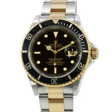 Load image into Gallery viewer, ROLEX Submariner Date W40mm Stainless Steel K18YG Black Dial16613
