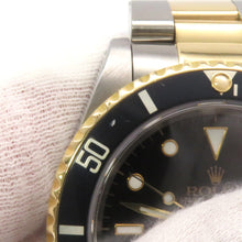Load image into Gallery viewer, ROLEX Submariner Date W40mm Stainless Steel K18YG Black Dial16613
