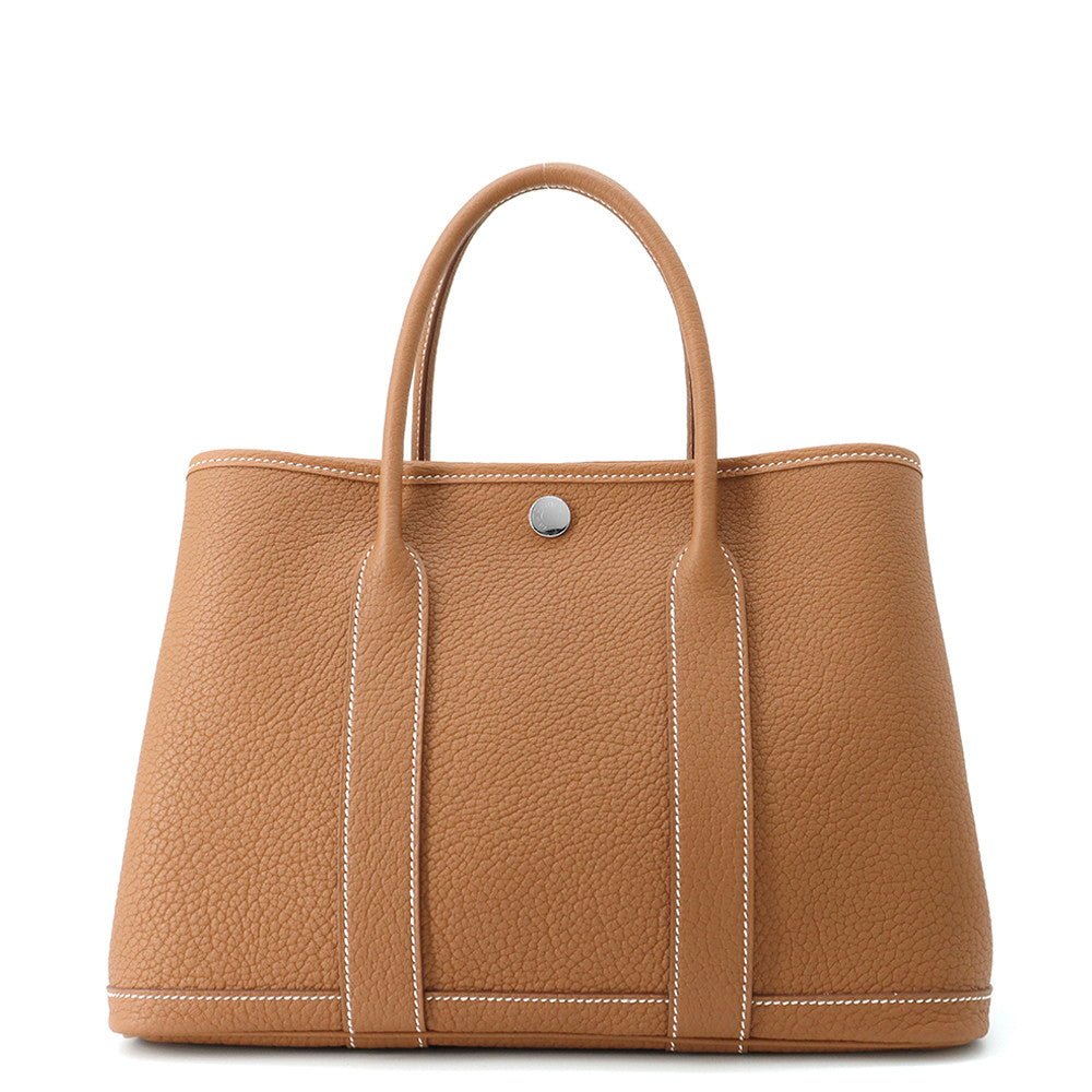 HERMES Garden Party Gold Negonda Leather Size TPM