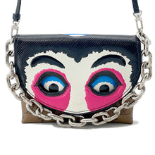 Load image into Gallery viewer, LOUIS VUITTON Pochette Kabuki Mask Marron/FuchsiaM43495 Monogram Reverse Canvas Epi Leather
