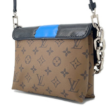 Load image into Gallery viewer, LOUIS VUITTON Pochette Kabuki Mask Marron/FuchsiaM43495 Monogram Reverse Canvas Epi Leather
